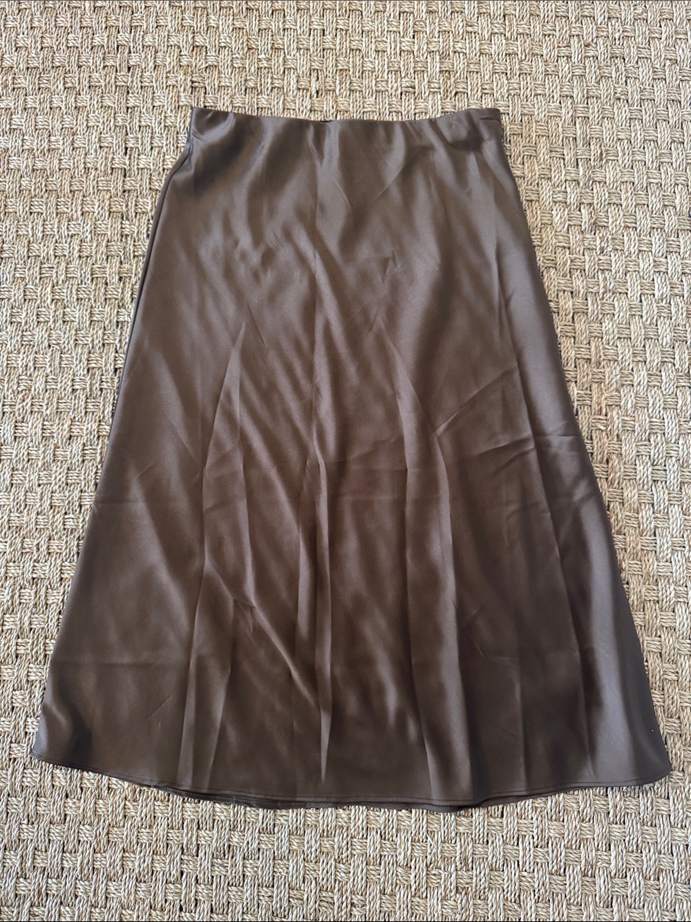Women's Brown A-Line Skirt. The Drop size S